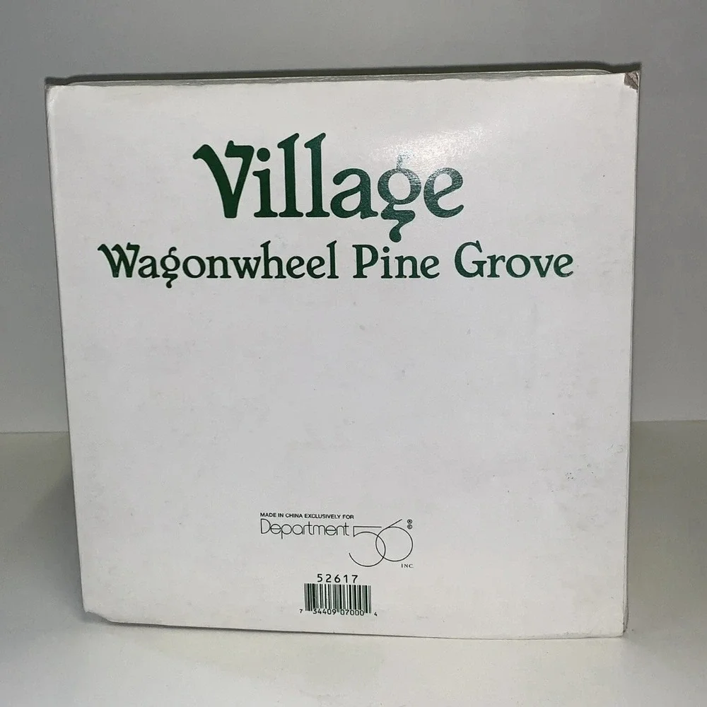 Dept 56 Wagon Wheel Pine Grove Christmas Village‎ Accessories Retired